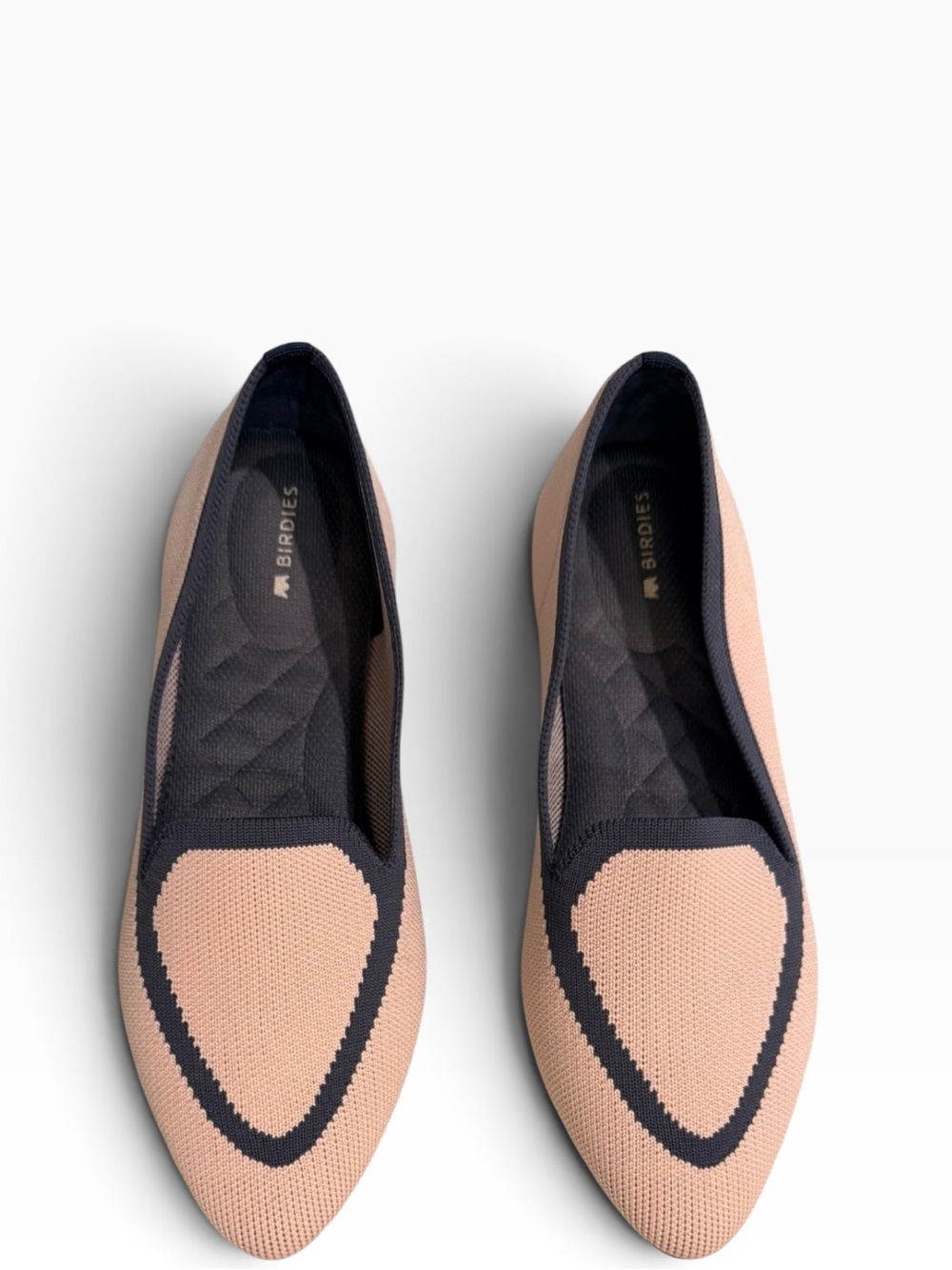 Birdies Blackbird Knit Loafers in Preppy Pink & Grey